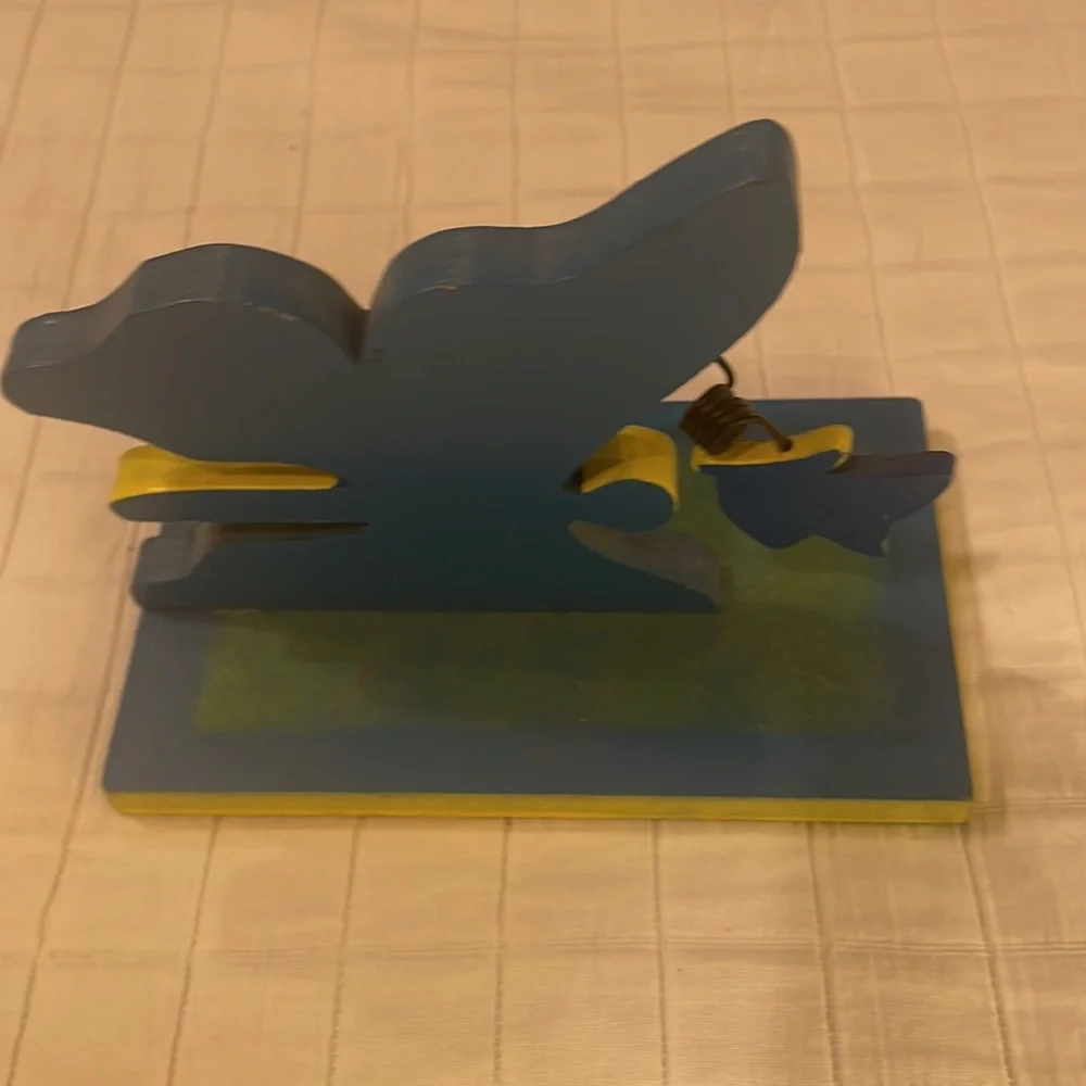 Vintage Y2K butterfly shelf wooden girls blue green